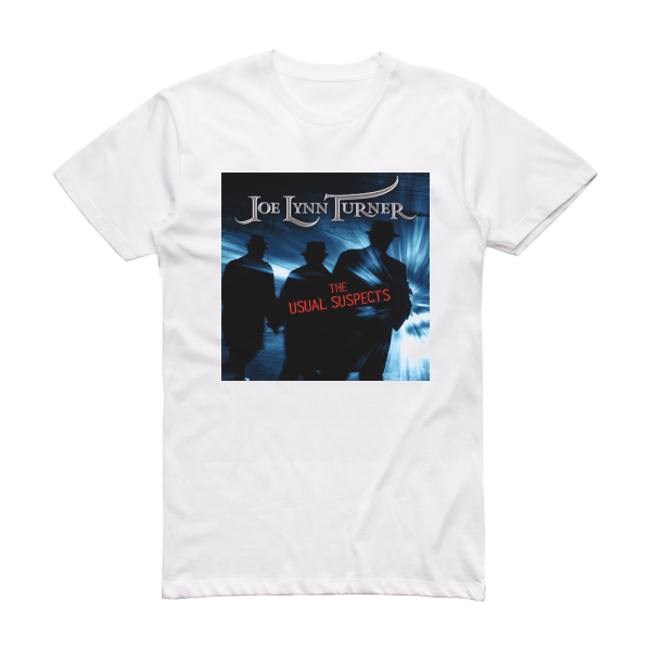 Joe Lynn Turner The Usual Suspects Album Cover T-Shirt White