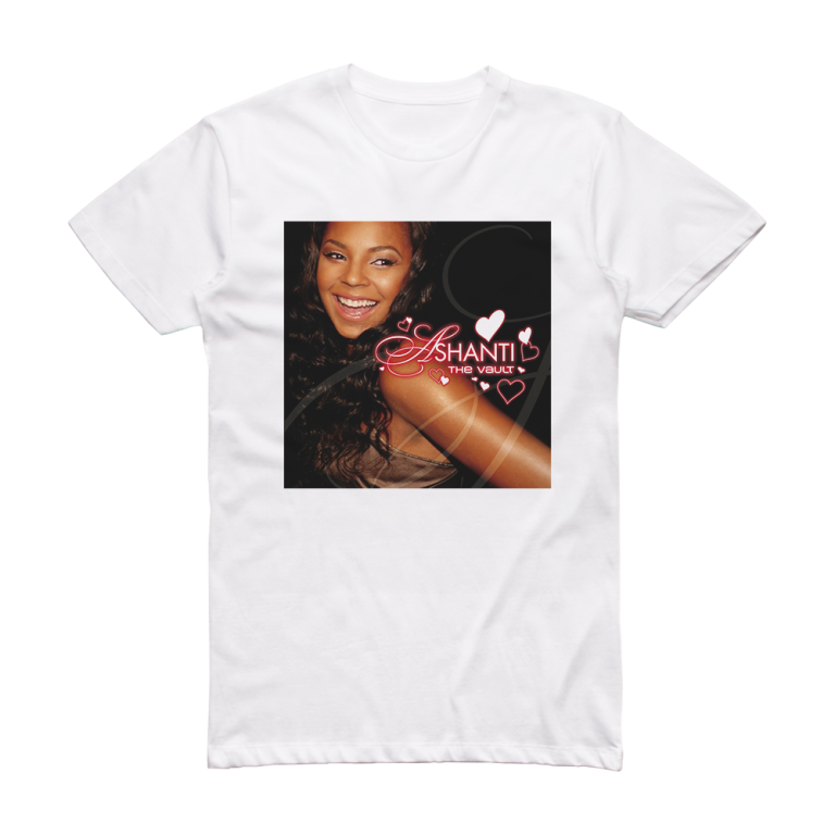 Ashanti The Vault Album Cover T-Shirt White – ALBUM COVER T-SHIRTS