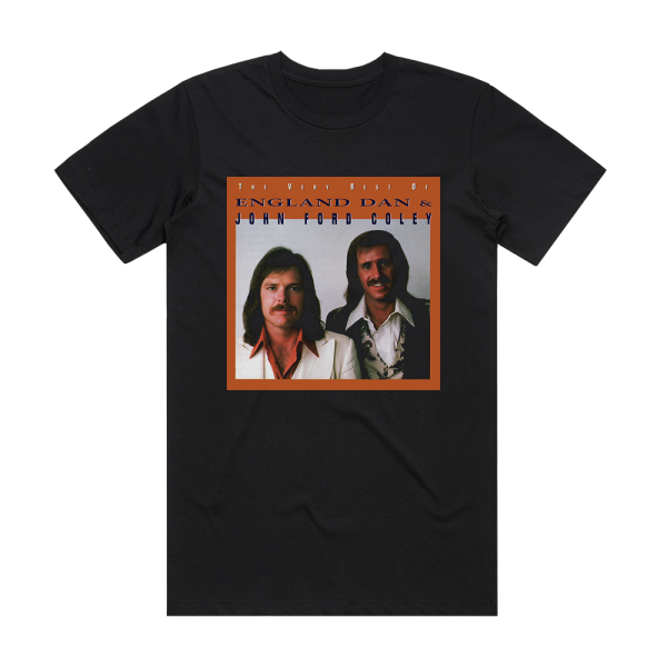 England Dan and John Ford Coley The Very Best Of Album Cover T-Shirt Black