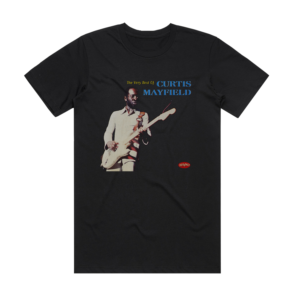 Curtis Mayfield The Very Best Of Curtis Mayfield Album Cover T-Shirt ...