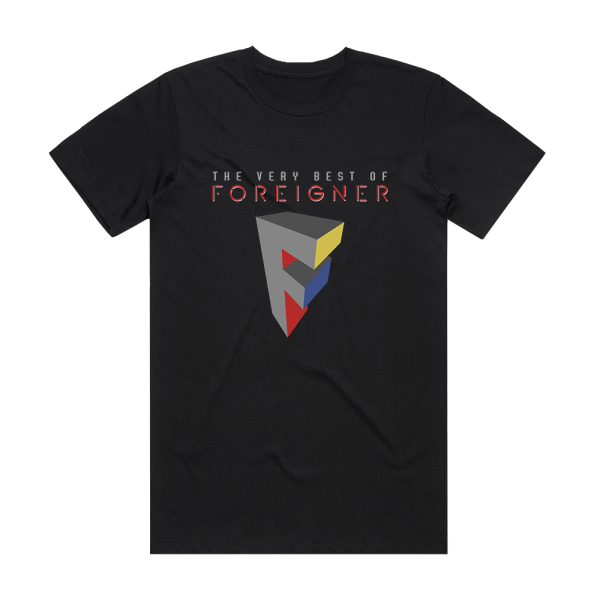 Foreigner The Very Best Of Foreigner Album Cover T-Shirt Black