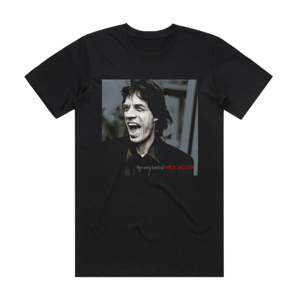 Mick Jagger The Very Best Of Mick Jagger Album Cover T-Shirt Black