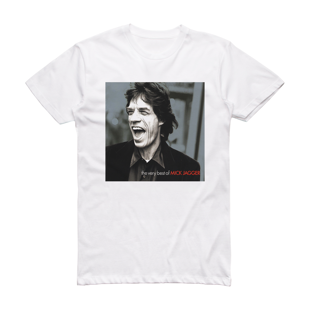 Mick Jagger The Very Best Of Mick Jagger Album Cover T-Shirt White ...