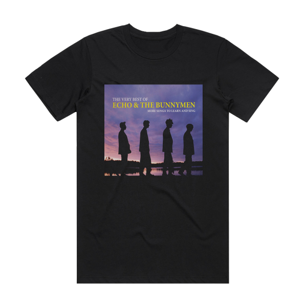 Echo & The Bunnymen The Very Best Of More Songs To Learn And Sing Album Cover T-Shirt Black