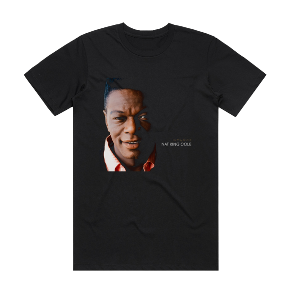 Nat King Cole The Very Best Of Nat King Cole Album Cover T-Shirt Black