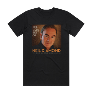 Neil Diamond The Very Best Of Neil Diamond Album Cover T-Shirt Black