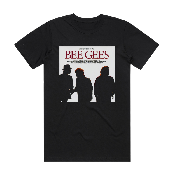 Bee Gees The Very Best Of The Bee Gees 2 Album Cover T-Shirt Black