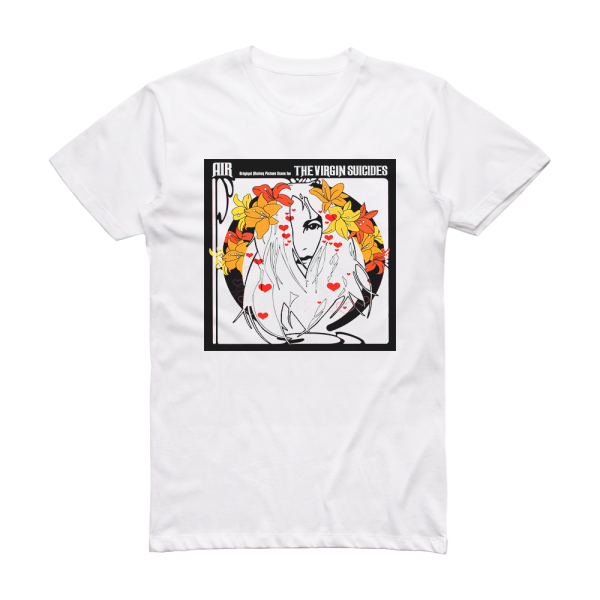 Air The Virgin Suicides Album Cover T Shirt White – Album Cover T Shirts