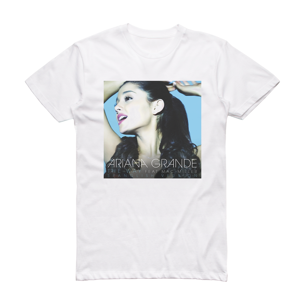 Ariana Grande The Way 1 Album Cover T-Shirt White – ALBUM COVER T-SHIRTS