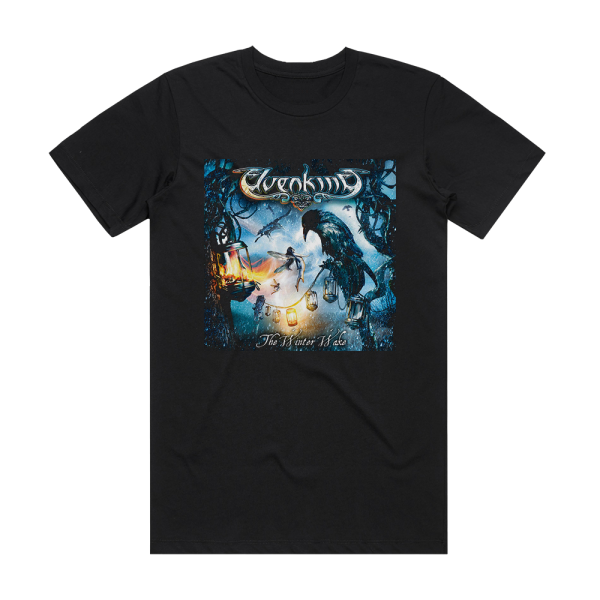 Elvenking The Winter Wake Album Cover T-Shirt Black