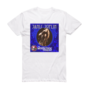 Janis Joplin The Woodstock Experience Album Cover T-Shirt White