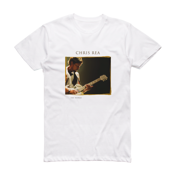 Chris Rea The Works A 3 Cd Retrospective Album Cover T-Shirt White