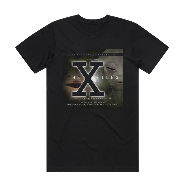 Mark Snow The X Files A 20Th Anniversary Celebration Album Cover T-Shirt Black