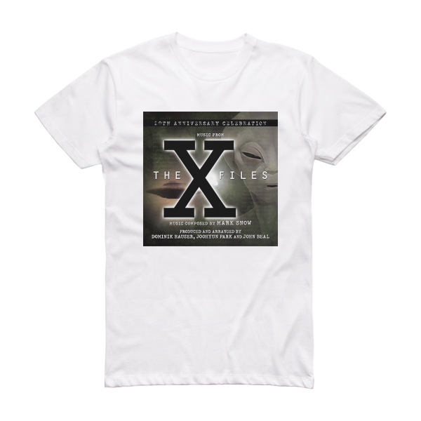 Mark Snow The X Files A 20Th Anniversary Celebration Album Cover T-Shirt White