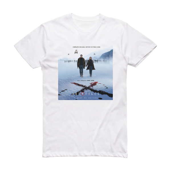 Mark Snow The X Files I Want To Believe 2 Album Cover T-Shirt White