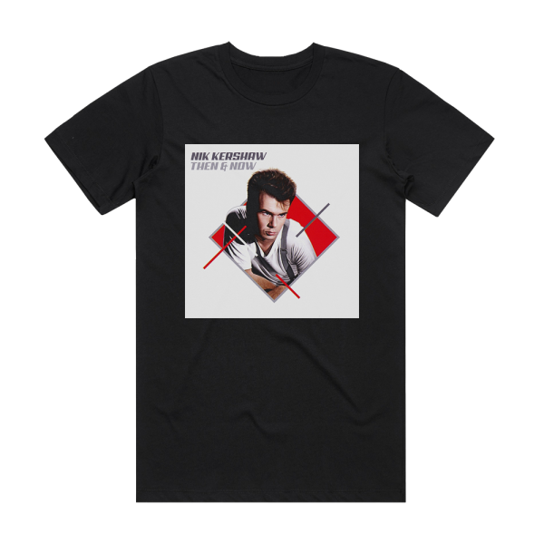 Nik Kershaw Then Now Album Cover T-Shirt Black