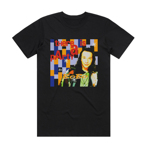 DJ BoBo There Is A Party Album Cover T-Shirt Black