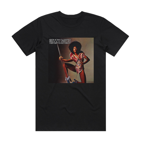 Betty Davis They Say Im Different Album Cover T-Shirt Black