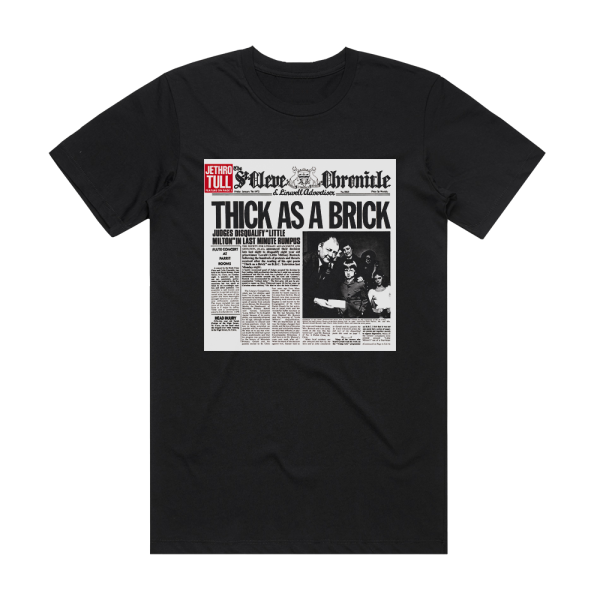 Jethro Tull Thick As A Brick 5 Album Cover T-Shirt Black