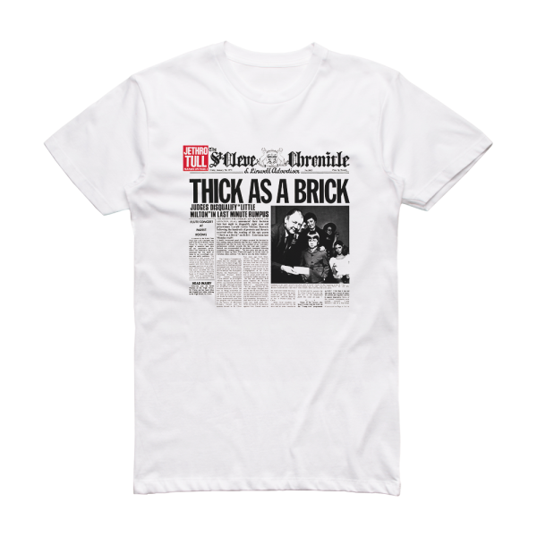 Jethro Tull Thick As A Brick 5 Album Cover T-Shirt White