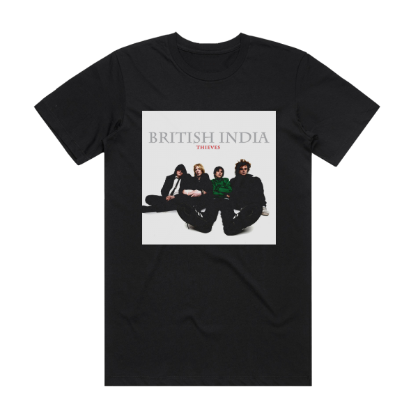 British India Thieves Album Cover T-Shirt Black