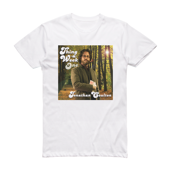 Jonathan Coulton Thing A Week One Album Cover T-Shirt White