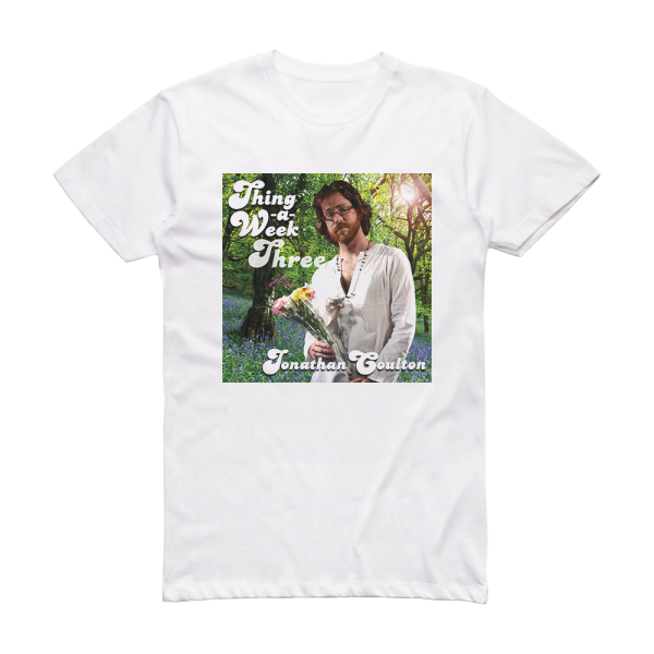 Jonathan Coulton Thing A Week Three Album Cover T-Shirt White