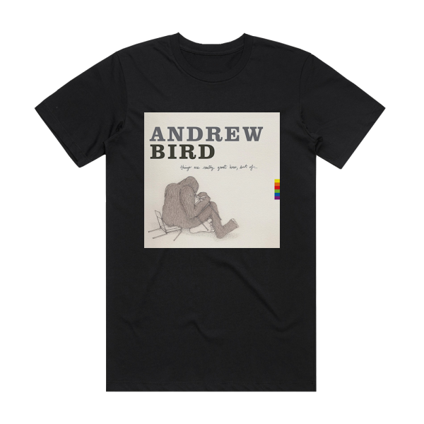 Andrew Bird Things Are Really Great Here Sort Of Album Cover T-Shirt Black