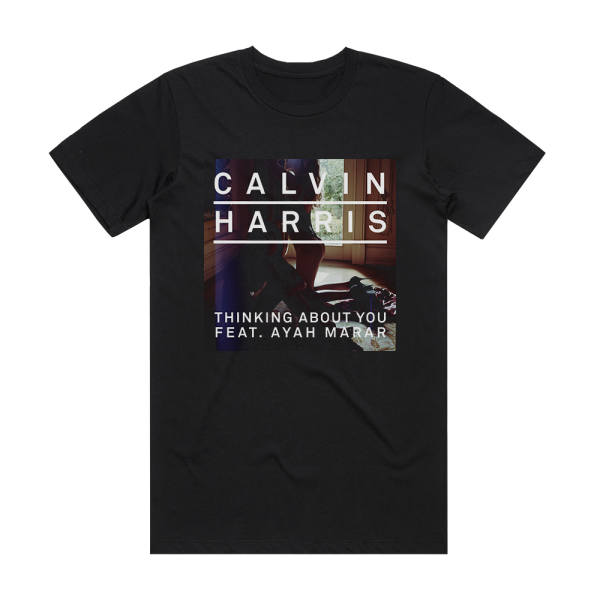 Calvin Harris Thinking About You 3 Album Cover T-Shirt Black