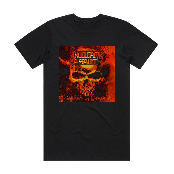 Nuclear Assault Third World Genocide Album Cover T-Shirt Black