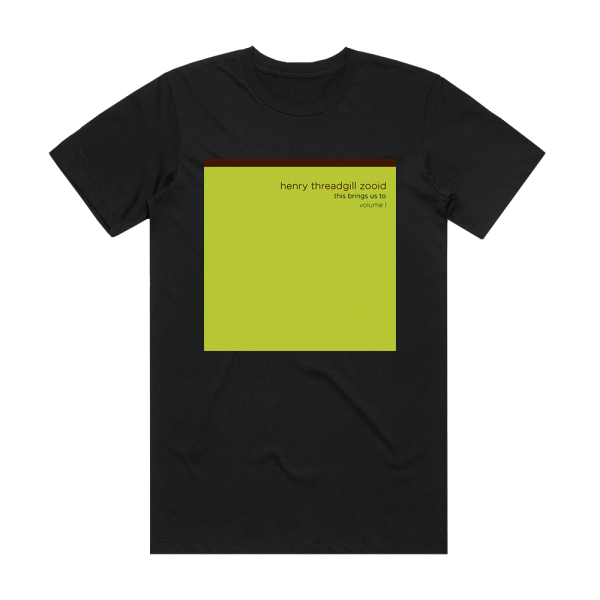Henry Zooid Threadgill This Brings Us To Volume 1 Album Cover T-Shirt Black
