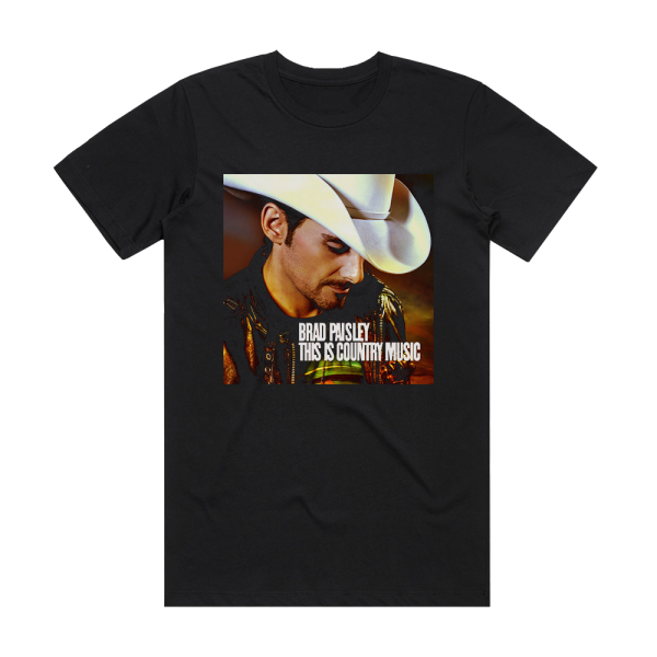 Brad Paisley This Is Country Music Album Cover T-Shirt Black