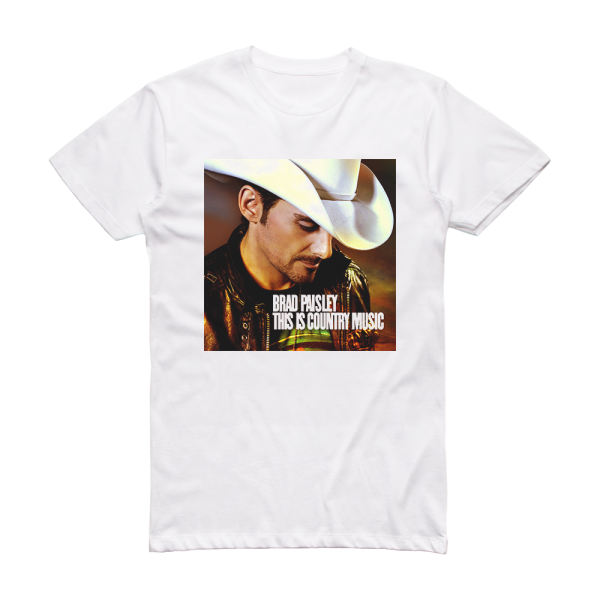 Brad Paisley This Is Country Music Album Cover T-Shirt White