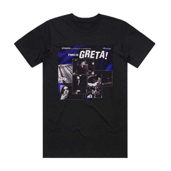 Greta This Is Greta Album Cover T-Shirt Black