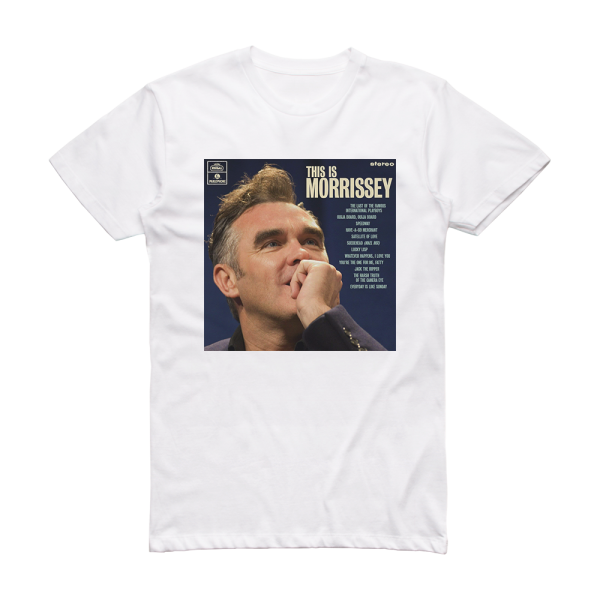 Morrissey This Is Morrissey Album Cover T-Shirt White