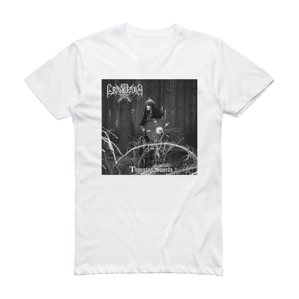 Graveland Thousand Swords 2 Album Cover T-Shirt White