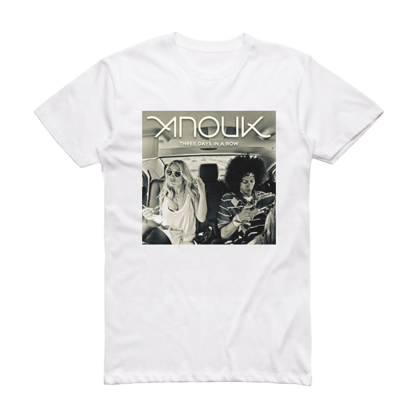 Anouk Three Days In A Row Album Cover T-Shirt White