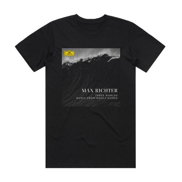 Max Richter Three Worlds Music From Woolf Works Album Cover T-Shirt Black