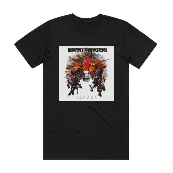 From First to Last Throne To The Wolves Album Cover T-Shirt Black