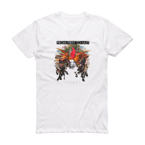 From First to Last Throne To The Wolves Album Cover T-Shirt White