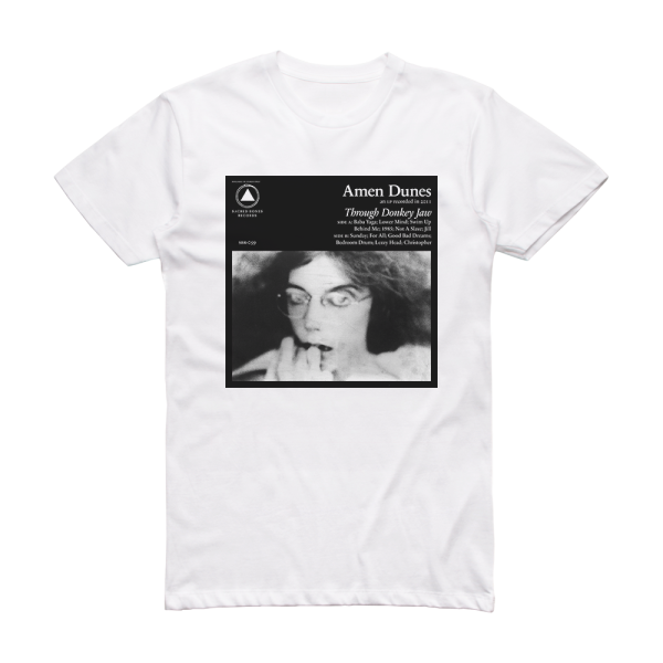 Amen Dunes Through Donkey Jaw Album Cover T-Shirt White