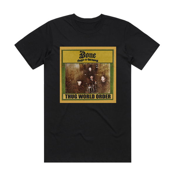 Bone Thugs-n-Harmony Thug World Order Album Cover T-Shirt Black