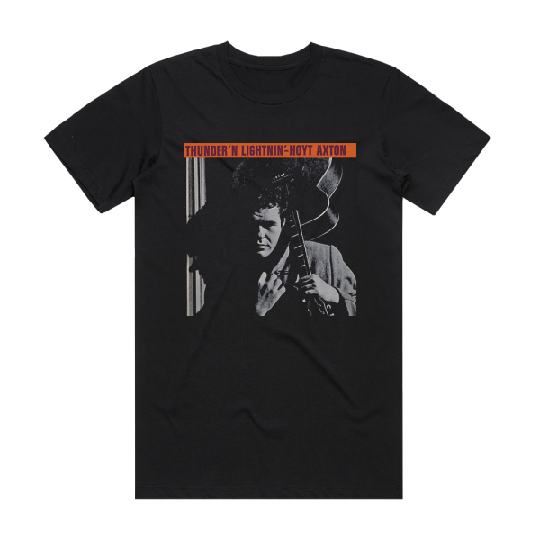 Hoyt Axton Thunder N Lightnin Album Cover T-Shirt Black