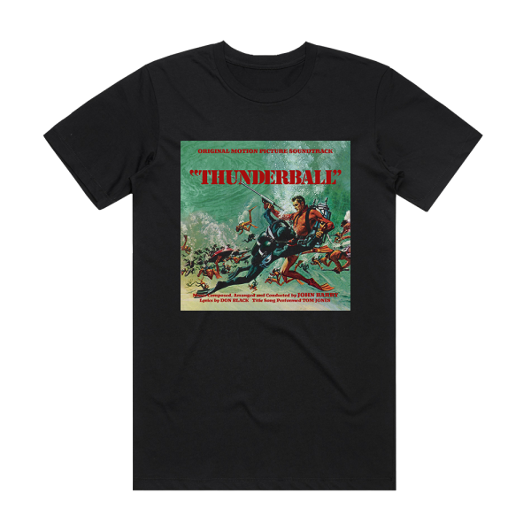 John Barry Thunderball Album Cover T-Shirt Black