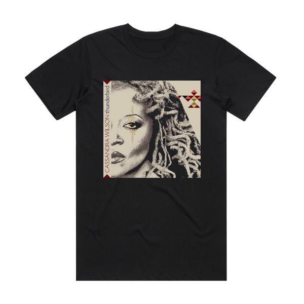Cassandra Wilson Thunderbird Album Cover T-Shirt Black