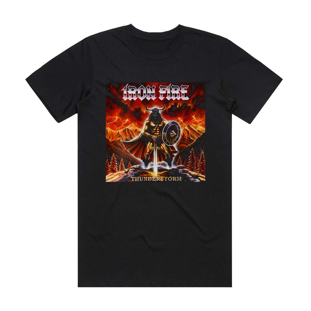 Iron Fire Thunderstorm Album Cover T-Shirt Black – ALBUM COVER T-SHIRTS