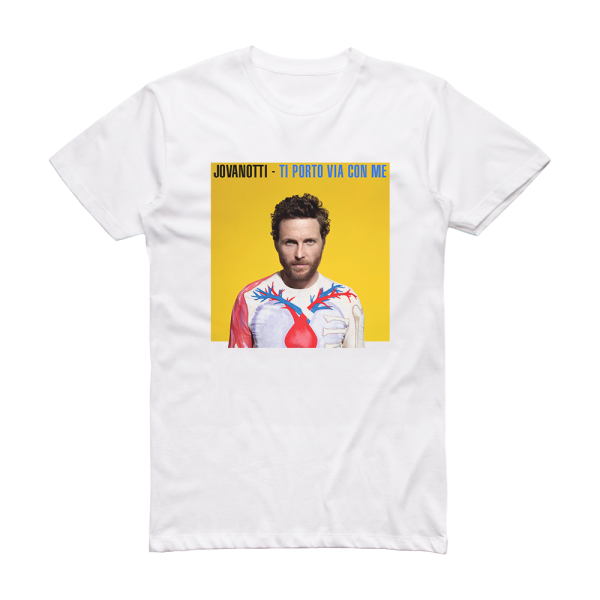 Jovanotti Ti Porto Via Con Me Album Cover T-Shirt White