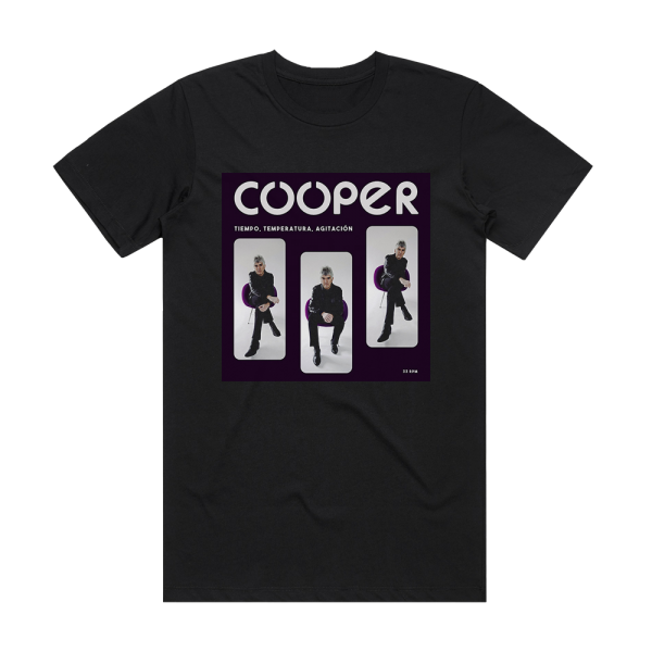 Cooper Tiempo Temperatura Agitacin Album Cover T-Shirt Black