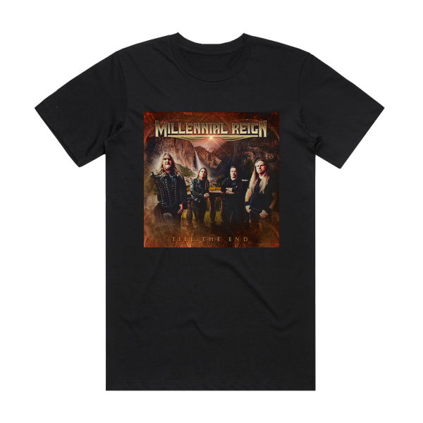 Millennial Reign Till The End Album Cover T-Shirt Black