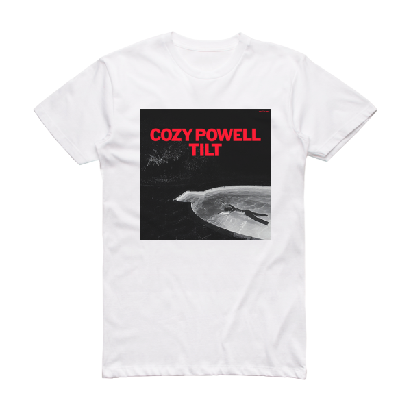 Cozy Powell Tilt Album Cover T-Shirt White